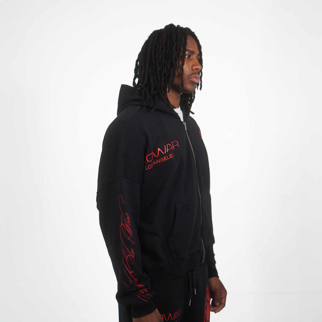 RED SKULL ZIP UP