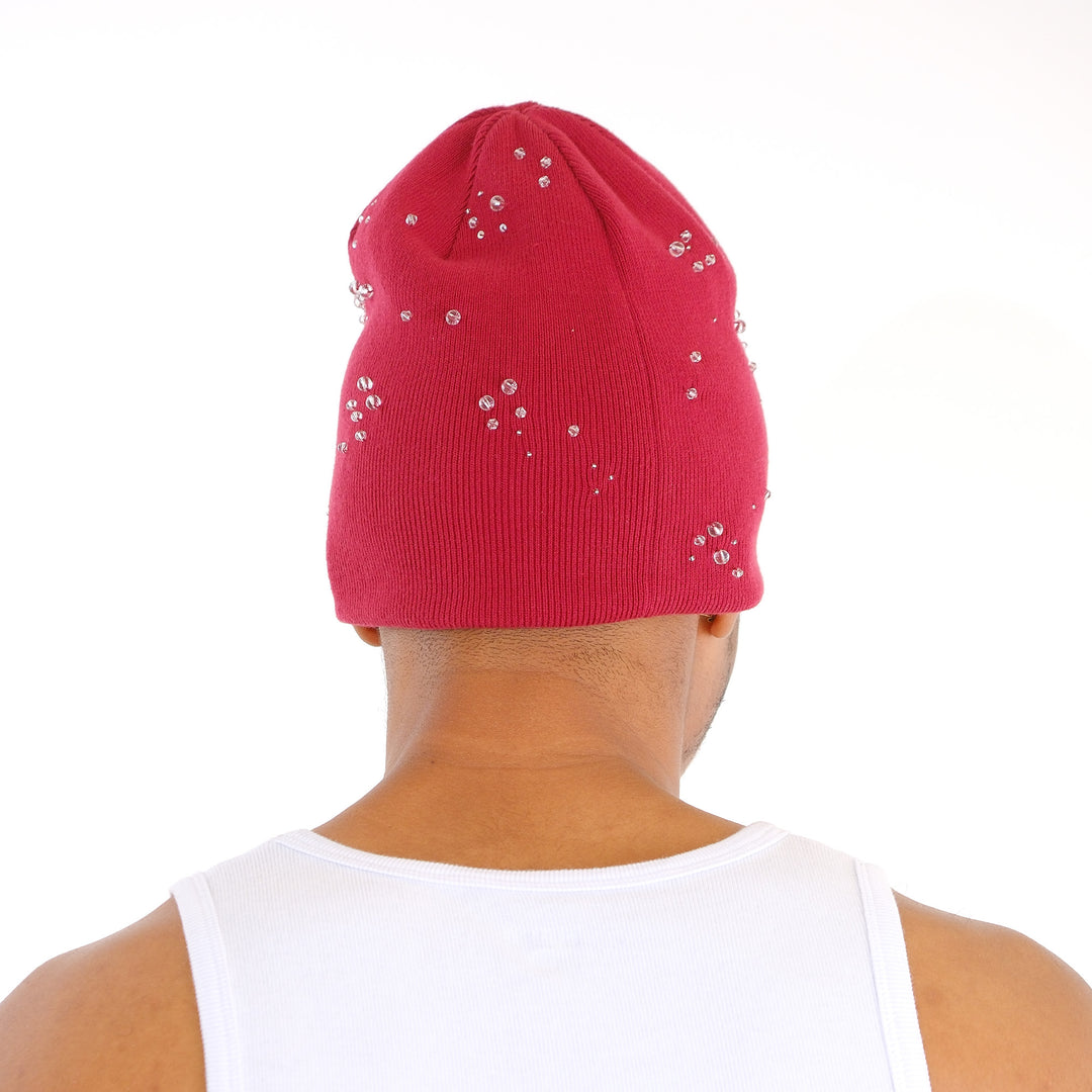 RAINDROP BEANIE (WINE)