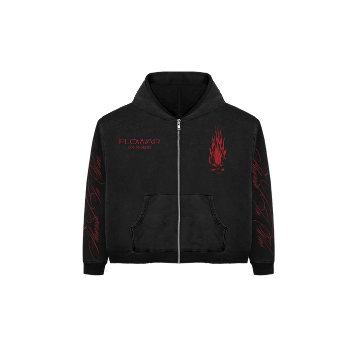 RED SKULL ZIP UP