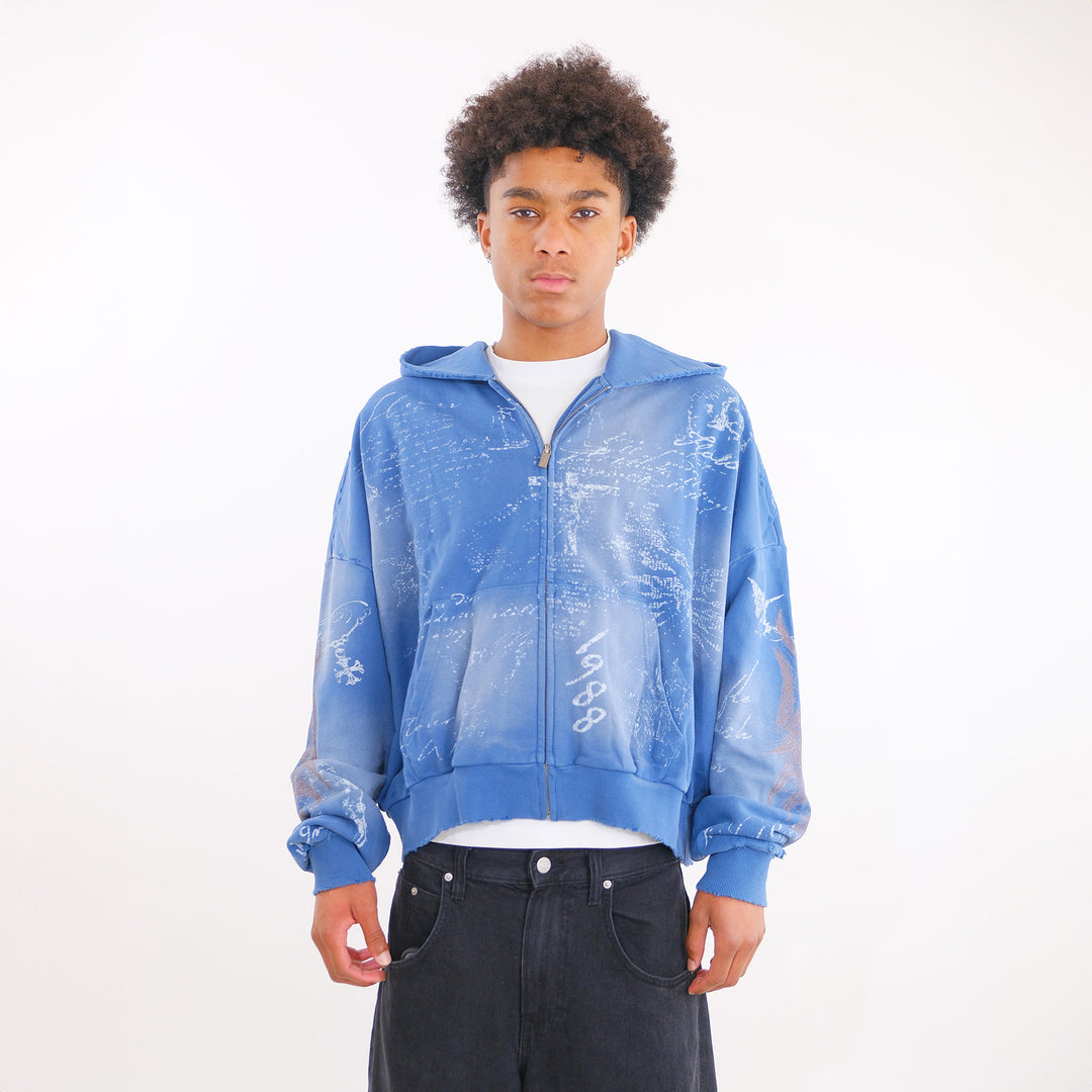 SCRIPTURE ZIP UP (GLACIAL BLUE)
