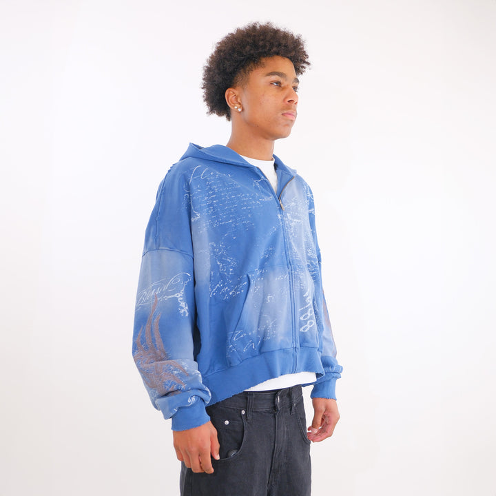 SCRIPTURE ZIP UP (GLACIAL BLUE)