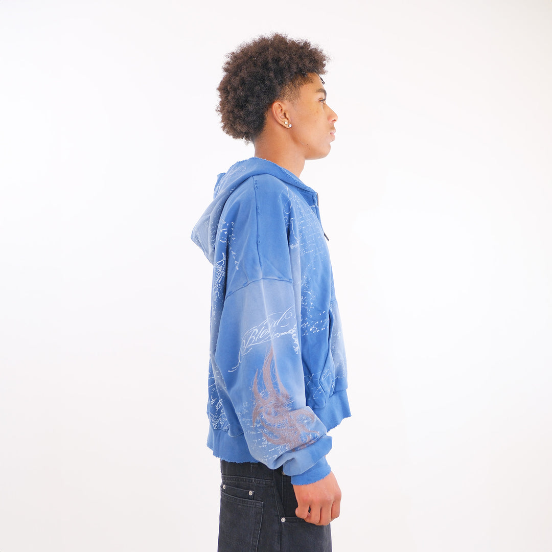 SCRIPTURE ZIP UP (GLACIAL BLUE)