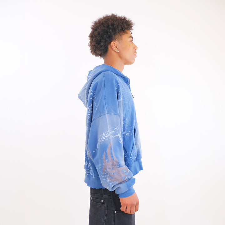 SCRIPTURE ZIP UP (GLACIAL BLUE)