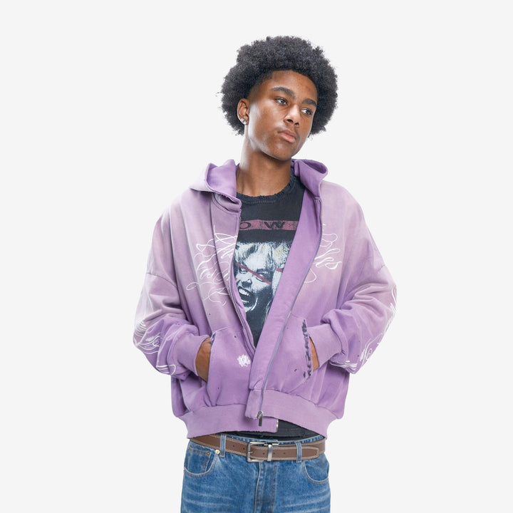 LAVENDER ZIP UP