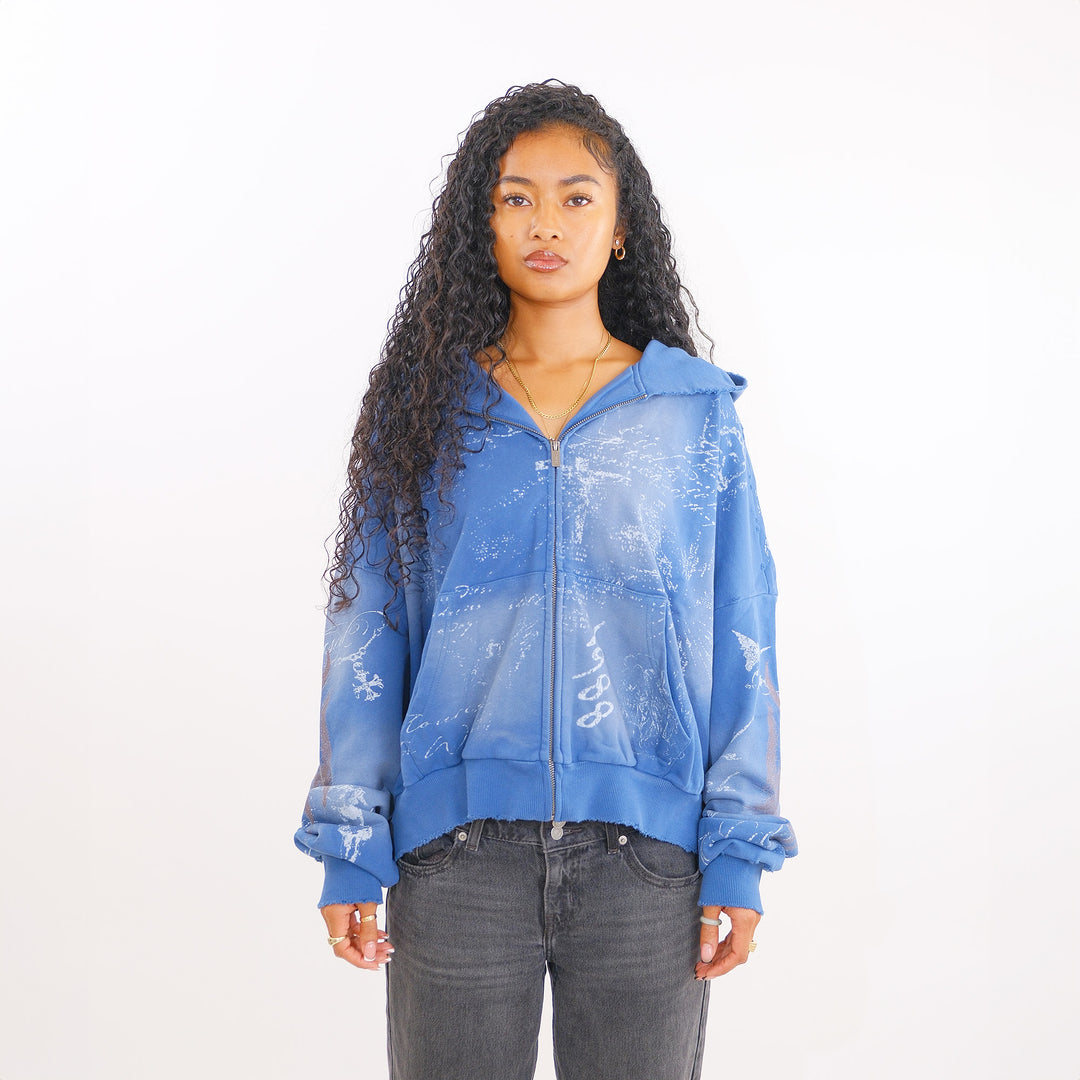 SCRIPTURE ZIP UP (GLACIAL BLUE)