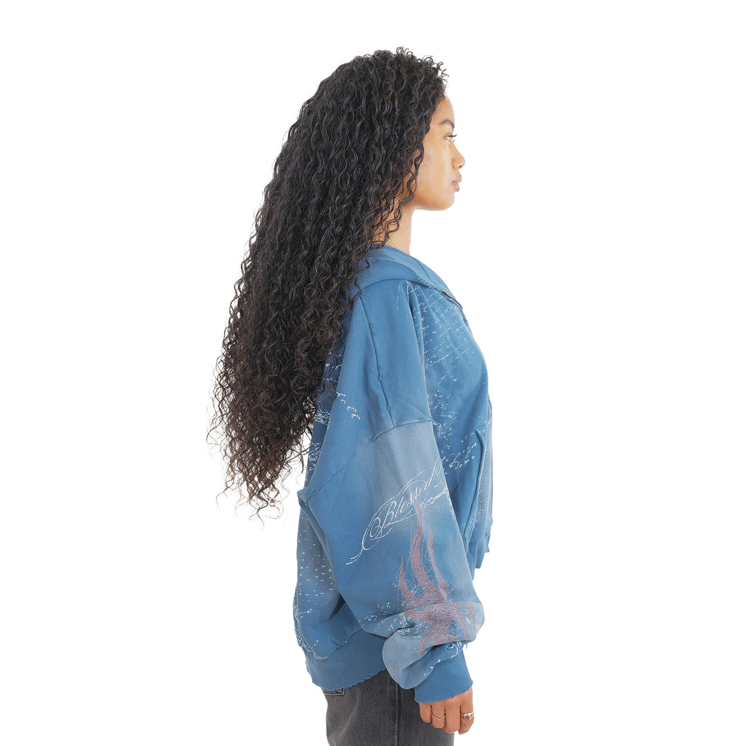SCRIPTURE ZIP UP (GLACIAL BLUE)