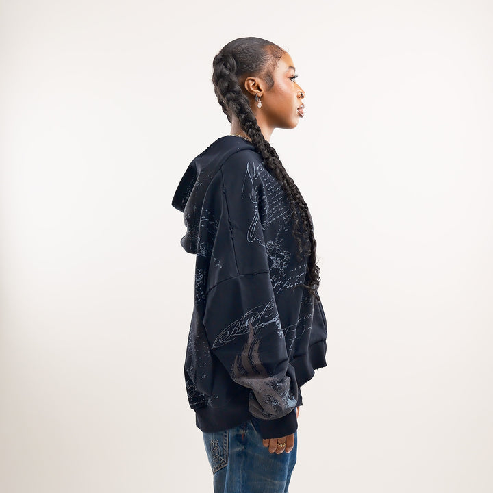 SCRIPTURE ZIP UP (BLACK)