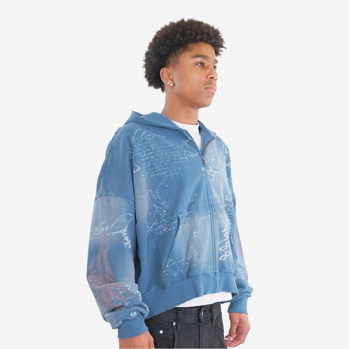 SCRIPTURE ZIP UP (GLACIAL BLUE)