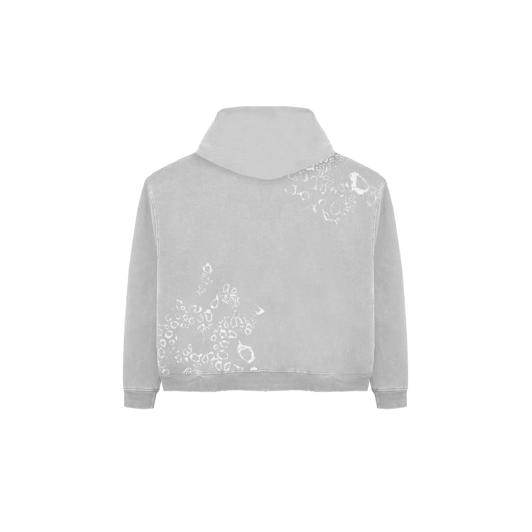 GREY SKULL ZIP UP