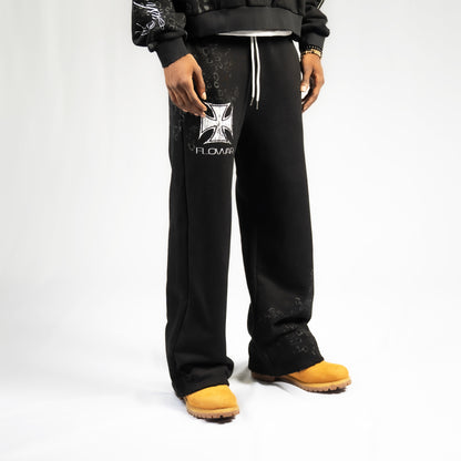 BLACK LEOPARD SWEATS