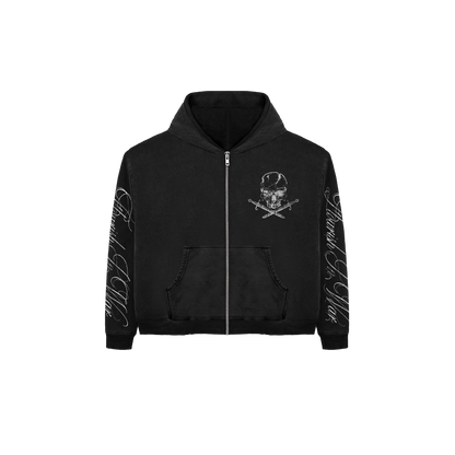WHITE LILY ZIP-UP
